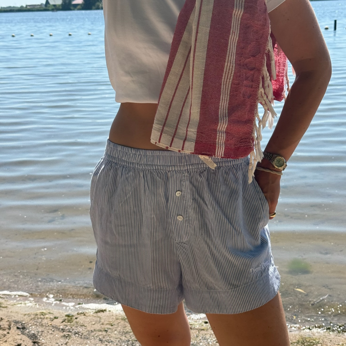 The Carice short PJ Set - Classic blue