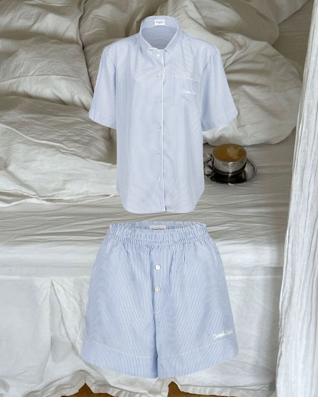 The Carice short PJ Set - Classic blue