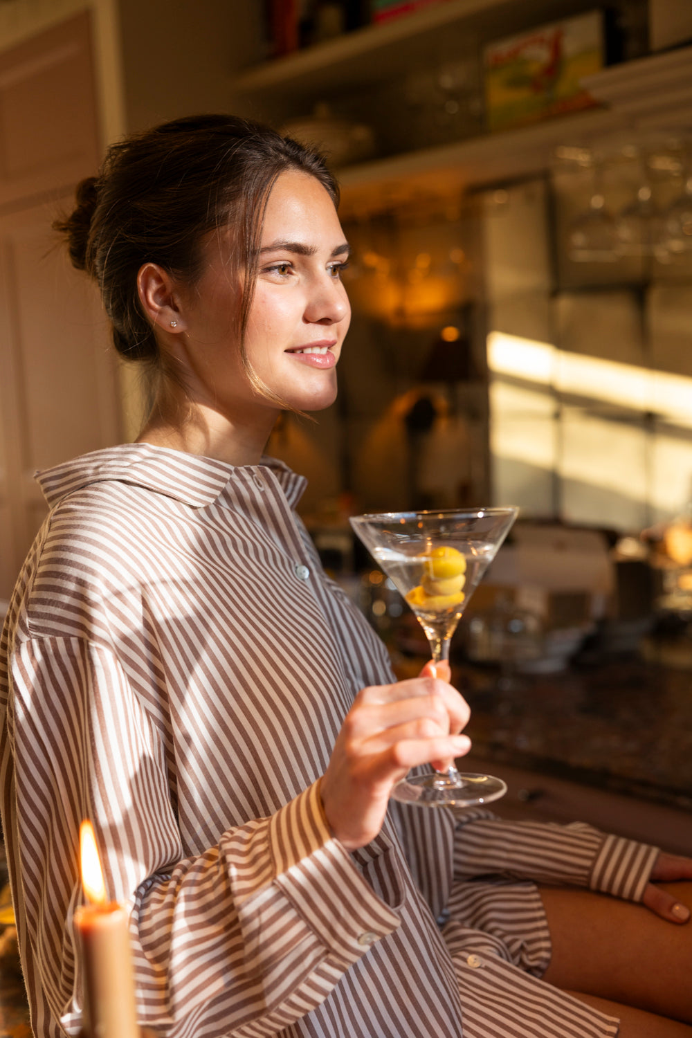 The Charlotte Long PJ Set — Taupe