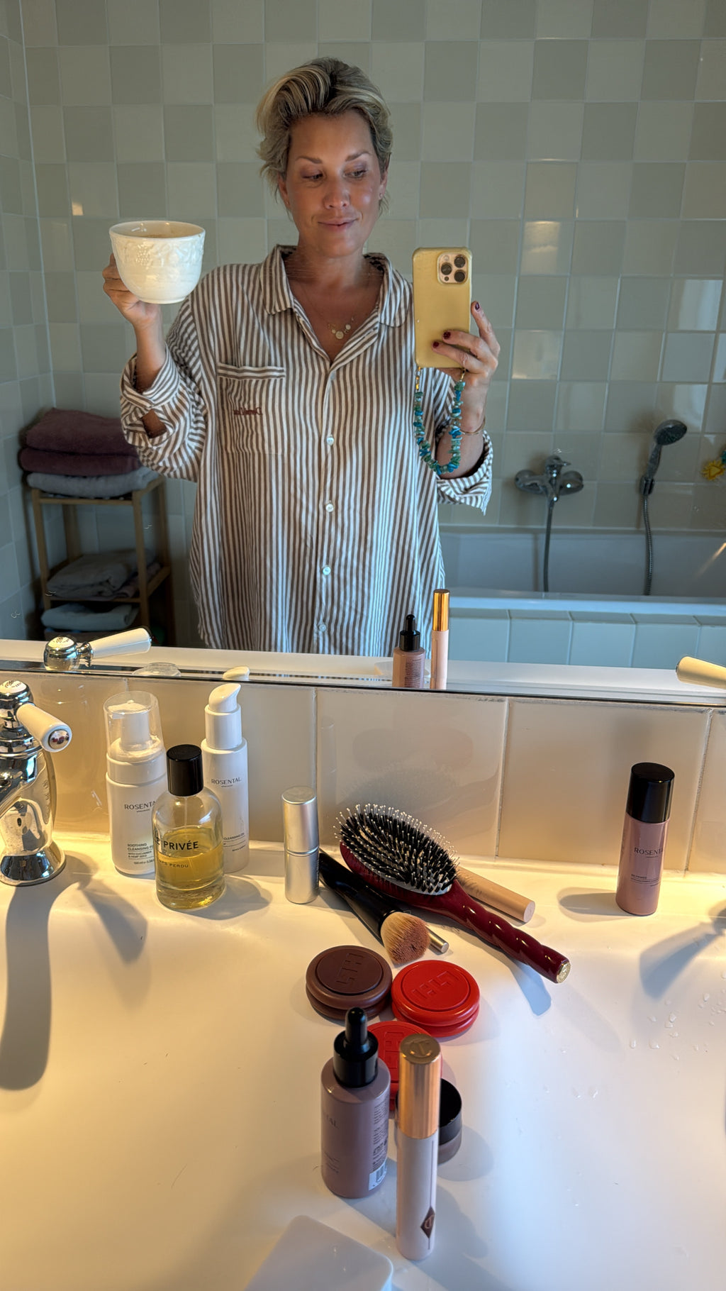 The Charlotte Long PJ Set — Taupe