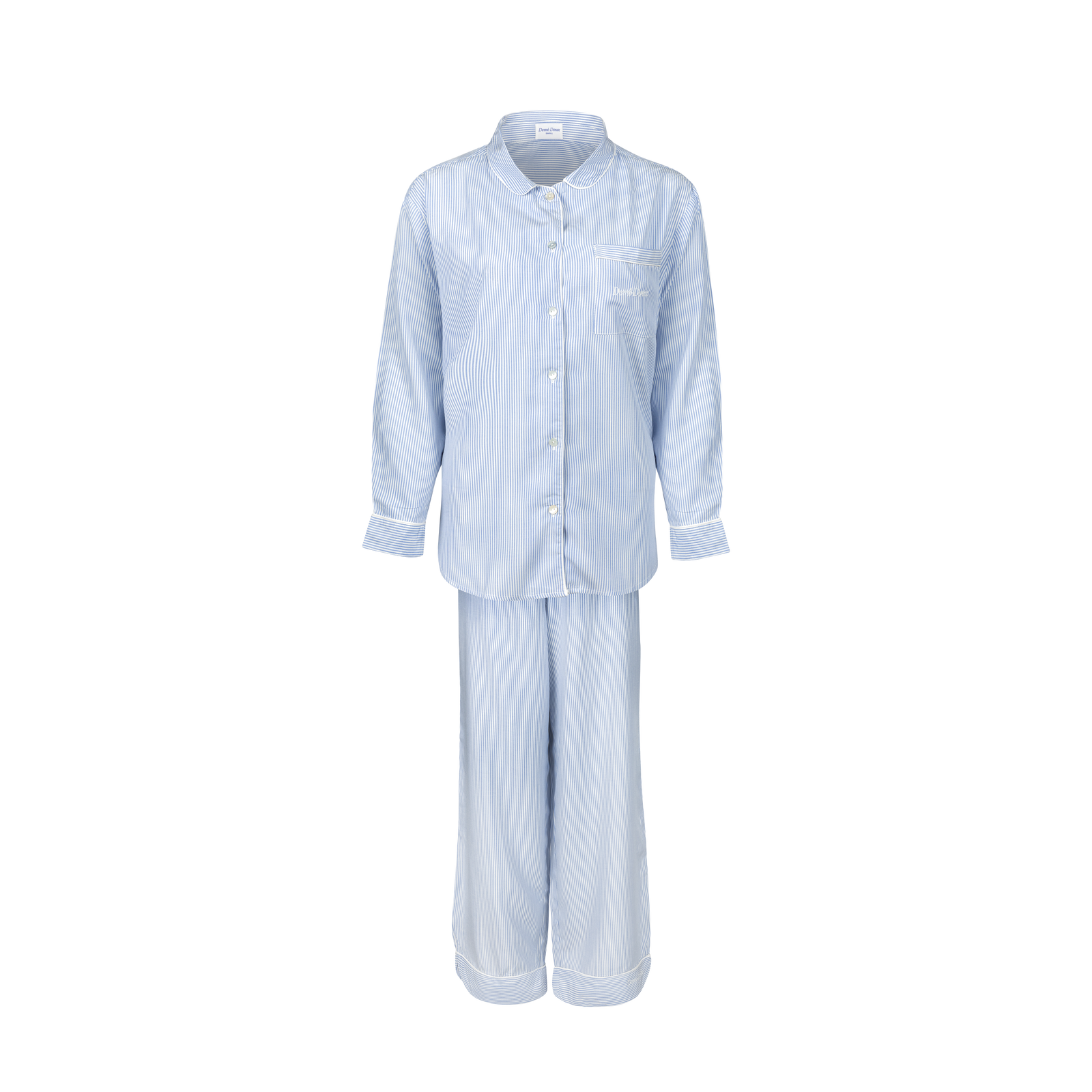 The Sophie long PJ Set - Classic blue
