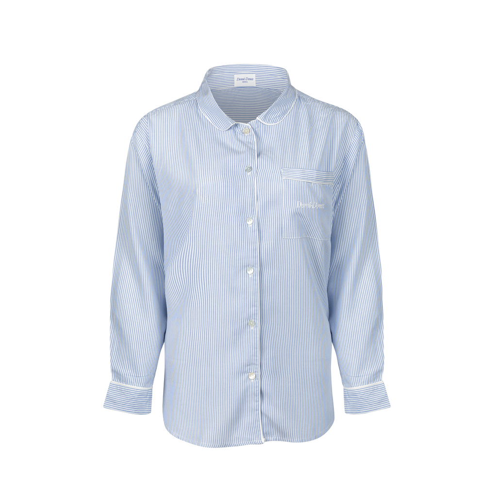The Sophie long PJ Set - Classic blue