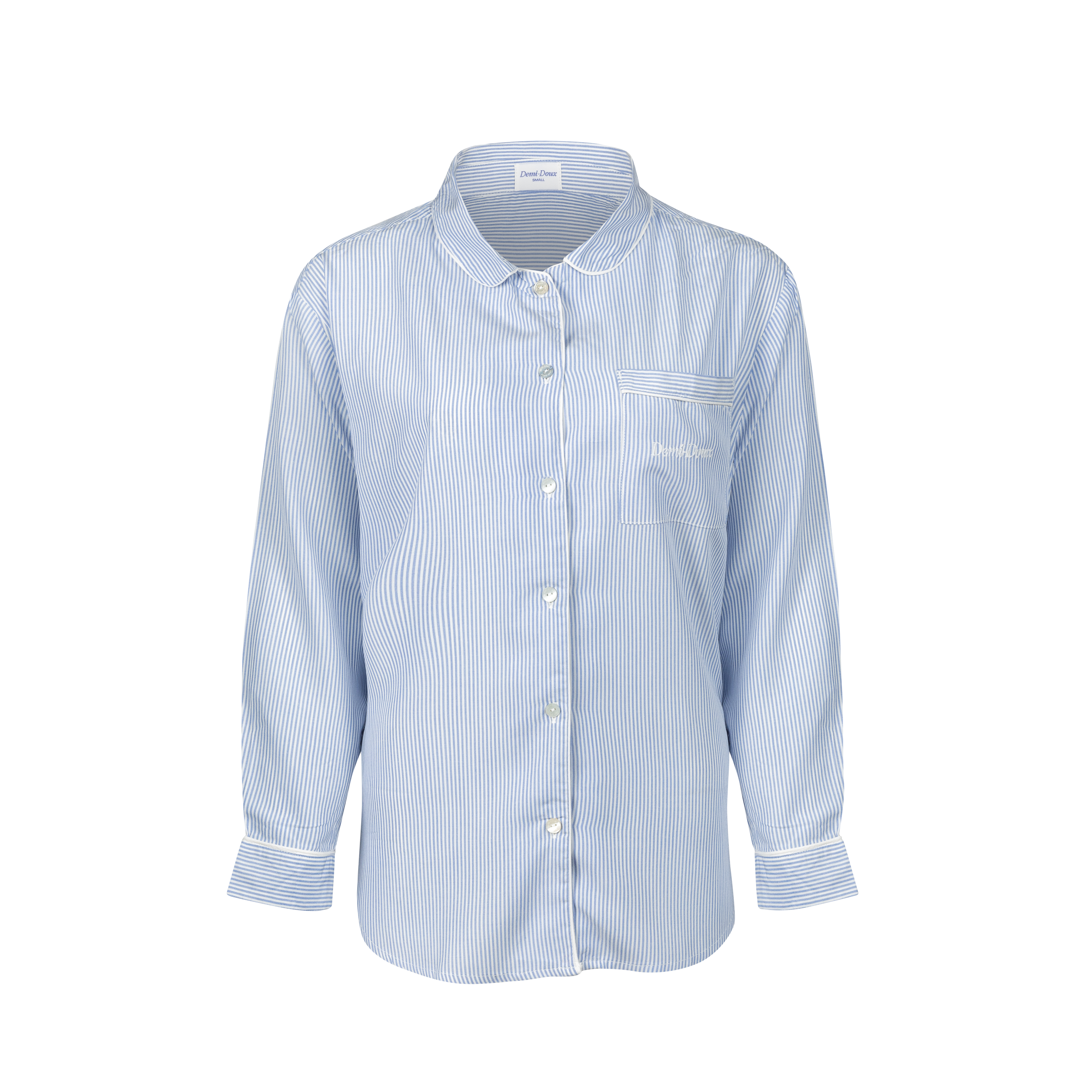 The Sophie long PJ Set - Classic blue