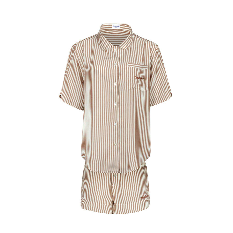 The Nicole  short PJ Set - Taupe