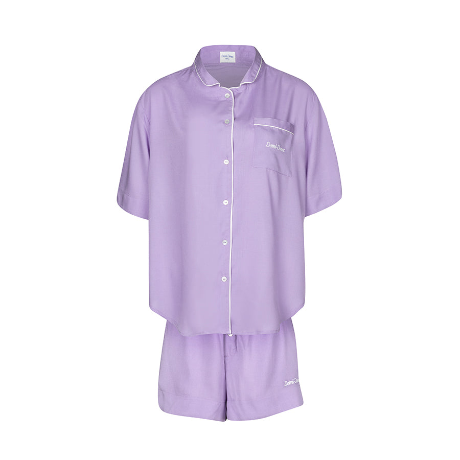 The Laurina  short PJ Set - Purple