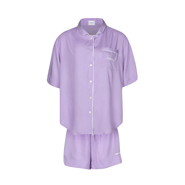 The Laurina  short PJ Set - Purple
