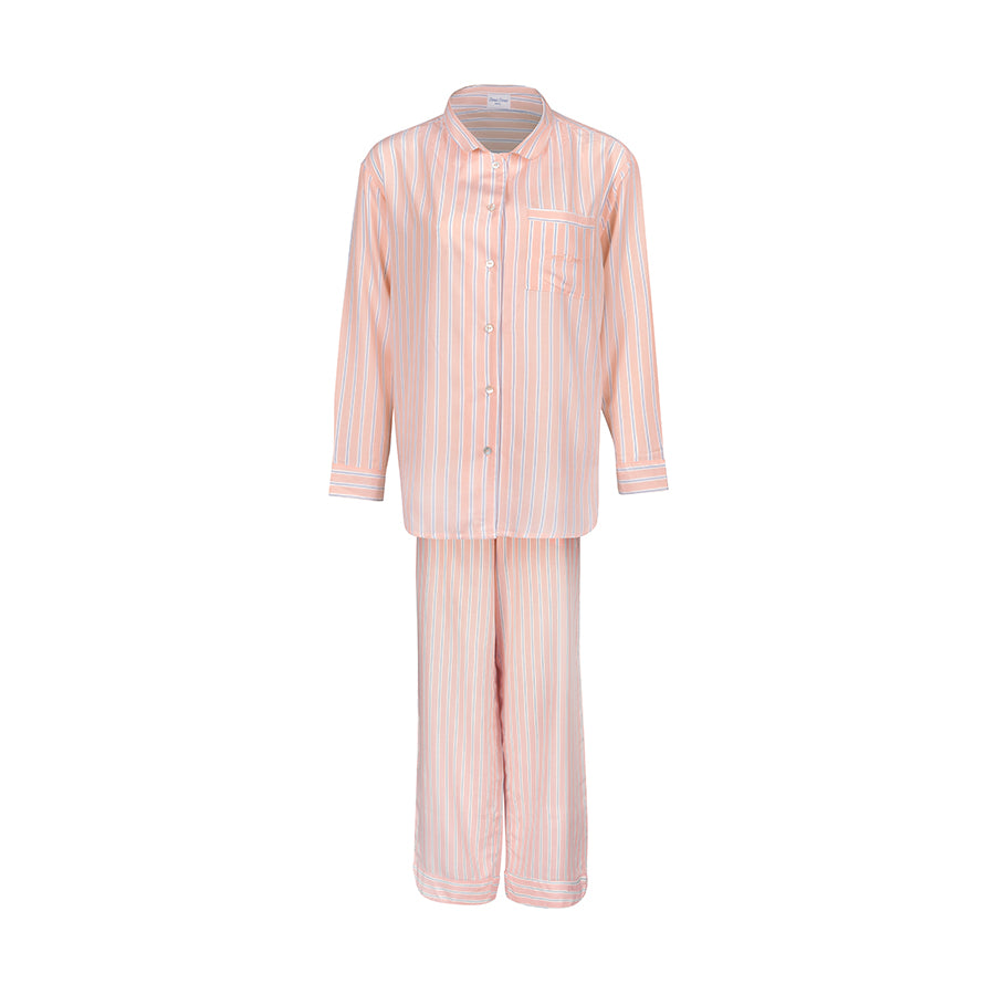 The Marie long PJ Set - Peach