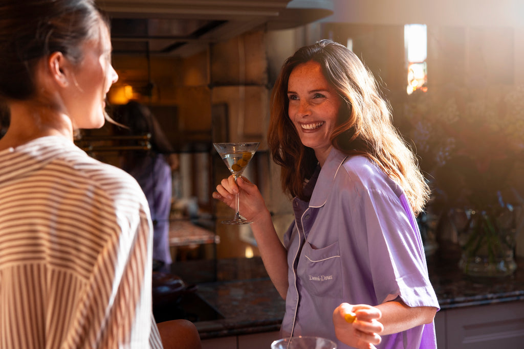 The Laurina  short PJ Set - Purple