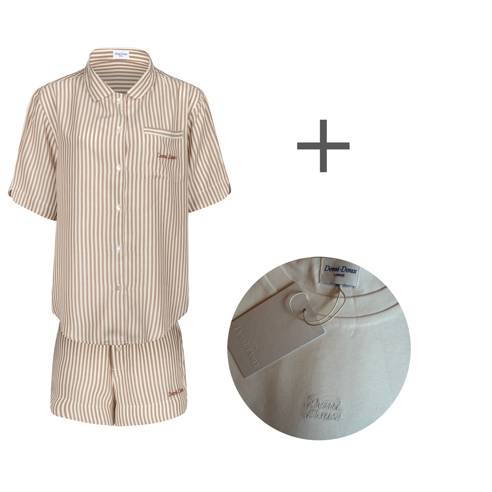 The Nicole short PJ + Claire T-shirt