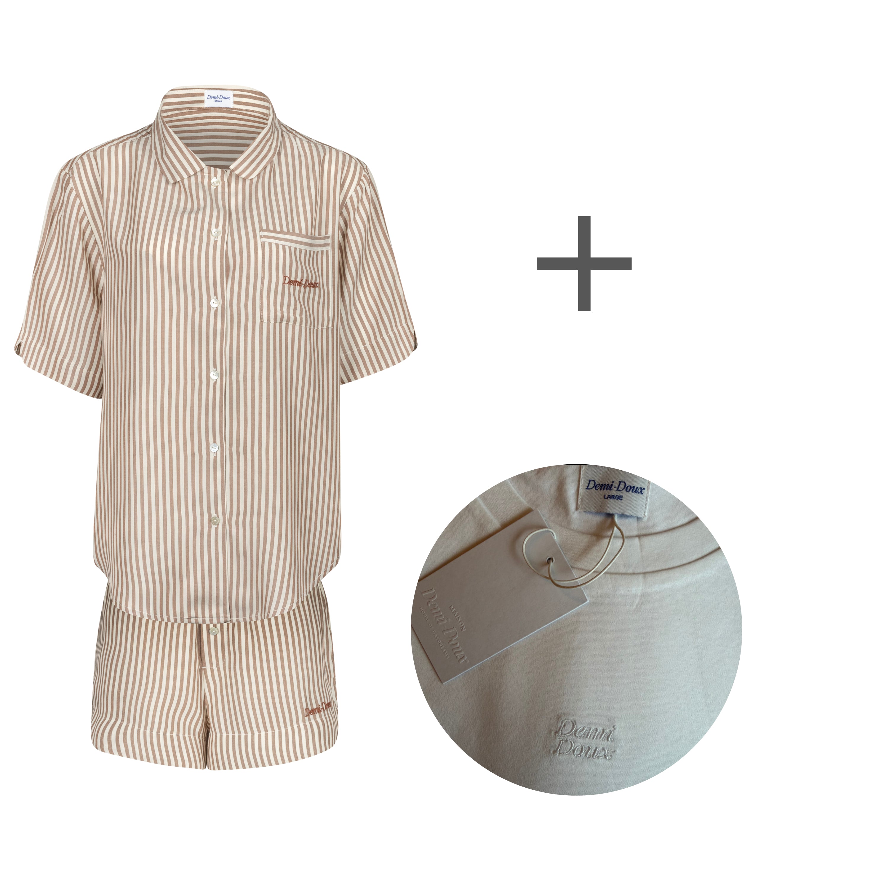 The Nicole short PJ + Claire T-shirt